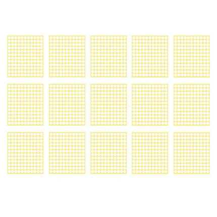 8/13/25/50mm Colour Sticker Dots Adhesive Round Labels Circular Scrapbooking White - Aimall