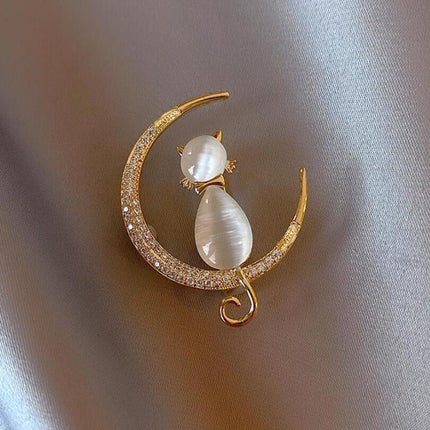 Exquisite Suit Brooch Women's Accessories Luxury Zircon Corsage - Aimall
