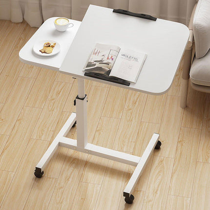 Adjustable Folding Computer Desk Stand Floor-Standing Movable Bedside Table