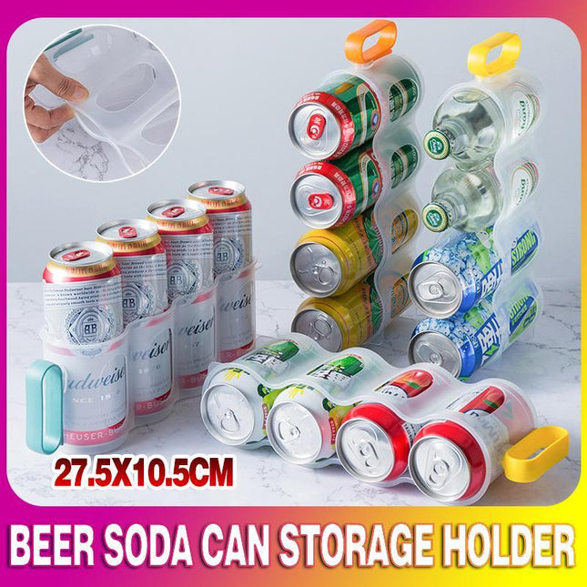 Beer Soda Can Storage Holder Kitchen Fridge Space Saver Rack Organizer 1-3PCS - Aimall