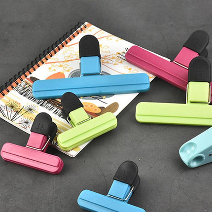 12pcs Plastic Bag Clips Food Storage Sealing Clips Snack Sealer Multi Purpose