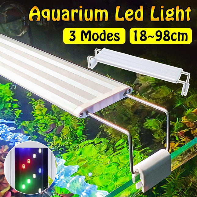 LED Colour Changing Aquarium Light Fish Tank Water Bracket Lamp Clip