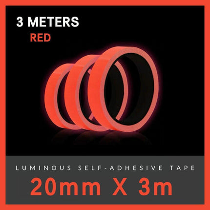 Luminous Fluorescent Decorative Night Glow Dark Selfadhesive Safety Sticker Tape 2cm*3m - Aimall