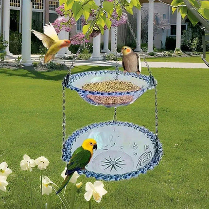 Outdoor Hanging Bird Feeder Bath Garden Patio Decoration for Attracting Birds