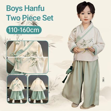 Green Hanfu Boy Chinese Style Traditional Clothing Outfit