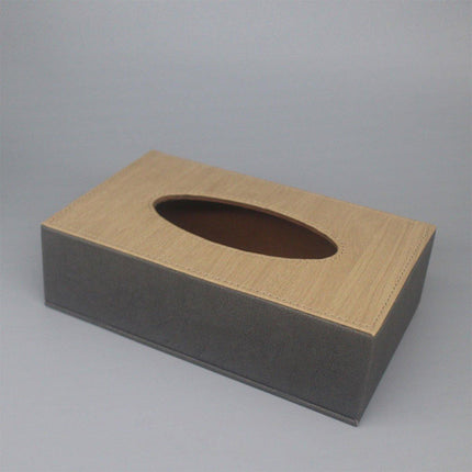 Leather Tissue Box Holder Hotel Room Organiser for Napkins Home Office Decor