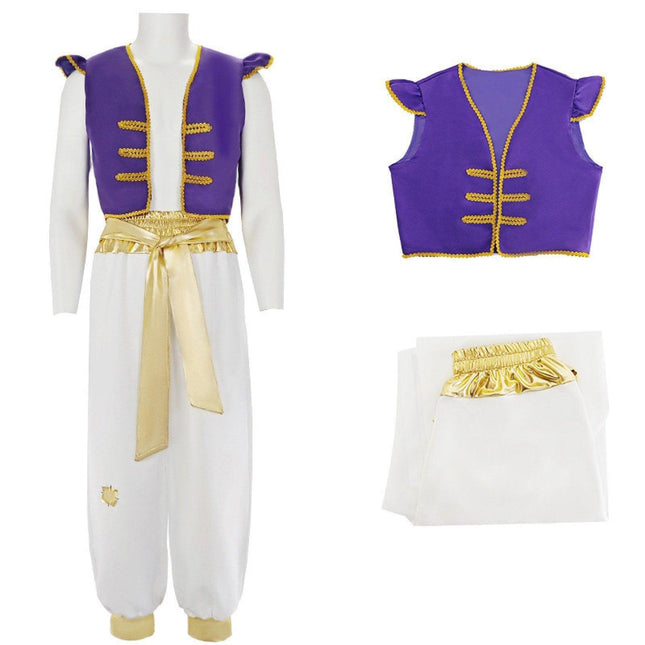 Halloween Costume Movie Live Aladdin Prince Cos AU