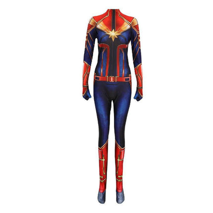 Halloween Cos Leotard Cosplay Cosplay Stage Performance Costume Jumpsuit Christmas Marvel Captain