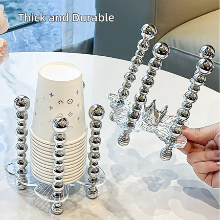 Cup Storage Shelf Paper Cup Holder Organizer Kitchen Cup Holder Storage Solution