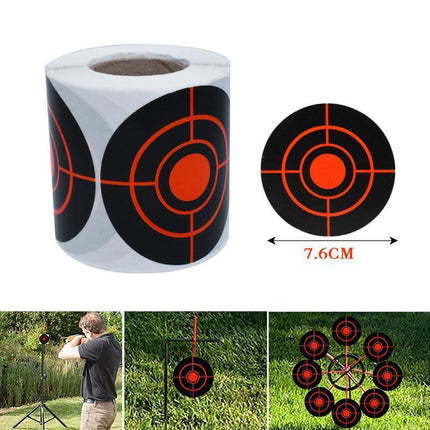 250X Roll Shooting Target Self Adhesive Targets Splatter Reactive Target Sticker - Aimall