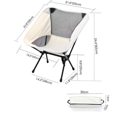 Outdoor Portable Lightweight Folding Camping Chair High Back Fishing Chair