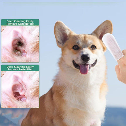 20pcs Pet Tooth Cleaning Finger Set Tartar Remover for Cats Dogs Oral Care Tool