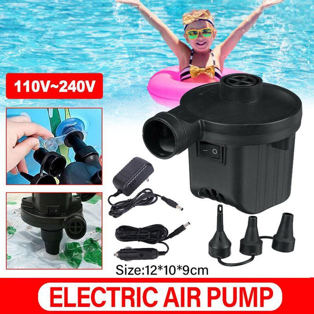 12V/240V Electric Air Pump Inflator Deflator Pumps for Airbed Bed Mattress Pool Aimall