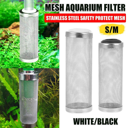 4x Stainless Steel Shrimp Filter Guard Aquarium Intake Protector Fish Safe Mesh