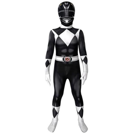 Black Dinosaur Team Tight Cosplay Jumpsuit Costume AU