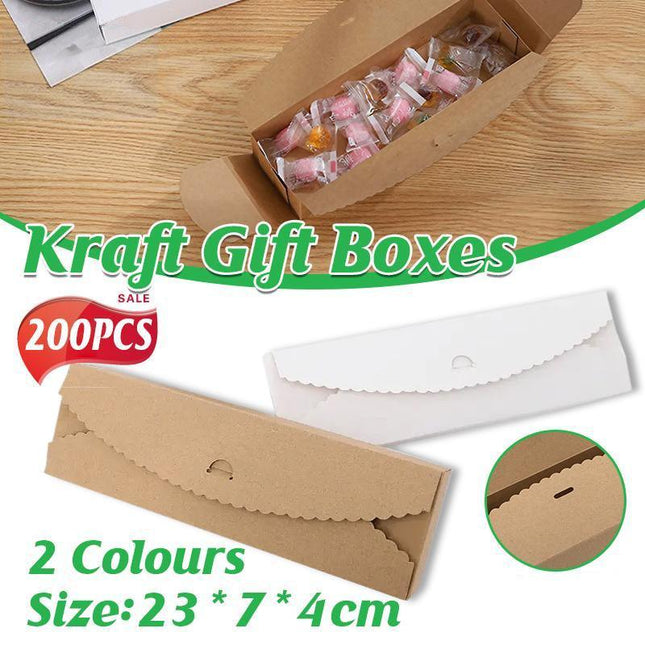 200PCS Kraft Gift Boxes  Paper  handmade candy/chocolate packing box storage DIY Aimall