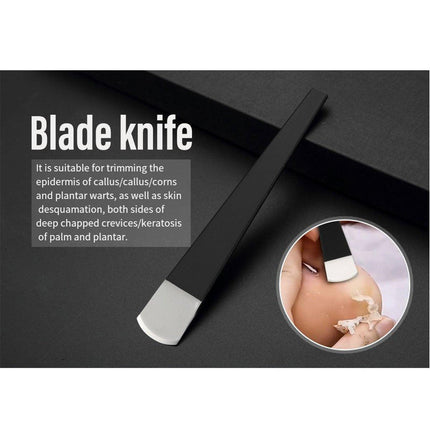 Home Pedicure Knife Set for Callus Removal Dead Skin Peeler Tool with 4 Blades