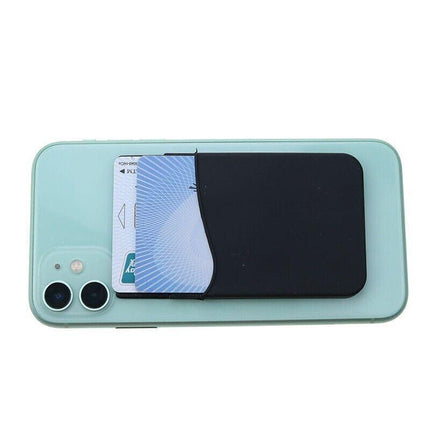 Silicone Mobile Phone Back Double Layers Card Holder Wallet 3M Stick On Adhesive - Aimall