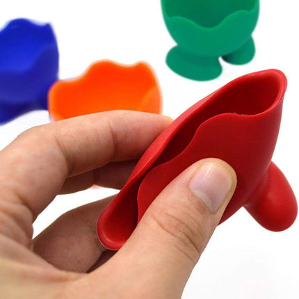 7PCS Breakfast Serving Cups Holders Set Boiled Egg Kitchen Silicone Egg Cup