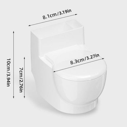 Decorative Ashtray Toilet-shaped Wall-mounted with Lid for Home Bathroom Hanging