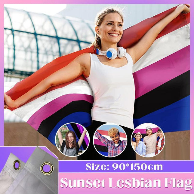 Large Genderfluid Flag Heavy Duty Outdoor Gay Pride LGBT 90 X 150 CM - 3ft x 5ft - Aimall