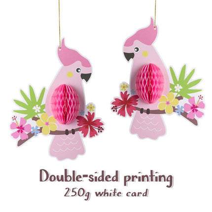 6/9/12pcs Parrot Charm Party Decoration Props Tropical Theme Decor Accessories