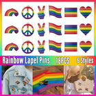 LGBTQ Rainbow Pride Brooch Equality Lapel Pin Ally Badge Gay Lesbian Support
