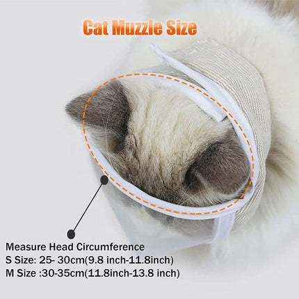 Breathable Kitten Headgear Clear Pet Mask Dog Anti Bite Scratch Protective Gear