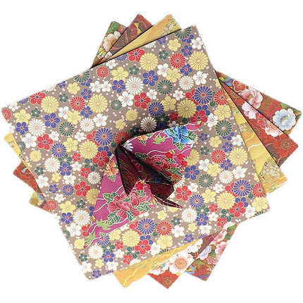 120 Sheets 8 Mixed Colours Japanese Pattern Sakura Folding Origami Craft Paper - Aimall