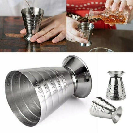 75ml Stainless Steel Bartending Measuring Cup Multifunctional Cocktail Jigger