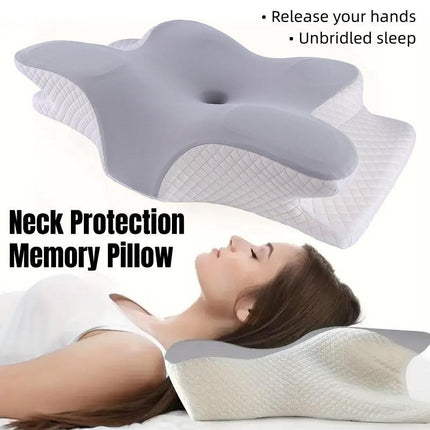 Memory Foam Butterfly Neck Pillow for Enhanced Comfort and Sleep Positioning