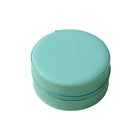 High End Round Jewelry Box Portable Travel Jewelry Storage Organizer Case Holder