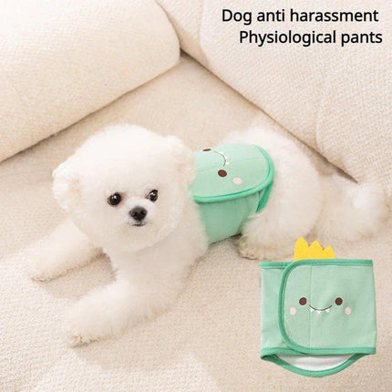 Cartoon Diaper Pants for Male Dogs Pet Physiological Underwear Washable Reusable