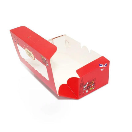 50PCS Set of 2 Premium Cake Packaging Boxes Clear Window Food Grade Cardboard