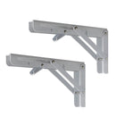 Traderight Table Bracket Folding Stainless Steel 150KG Wall Shelf Bench 2PCS - Aimall