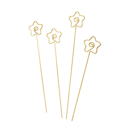 100pcs Flower Metal Clips Holders Gift Florist Bouquet Blessing Card Clips Set