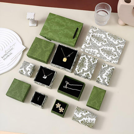 20pcs Ring Earring Gift Boxes Small Jewelry Packaging Storage Case Organiser