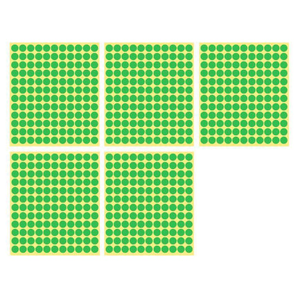 8/13/25/50mm Sticker Dots Adhesive Round Labels Circular Scrapbooking Light Green - Aimall