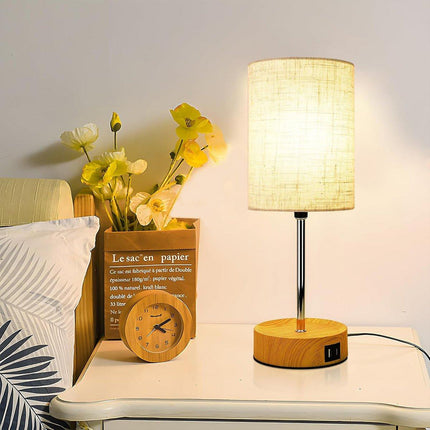 3-Speed Dimmable Bedside Table Lamp Touch Control Modern Nightstand Light