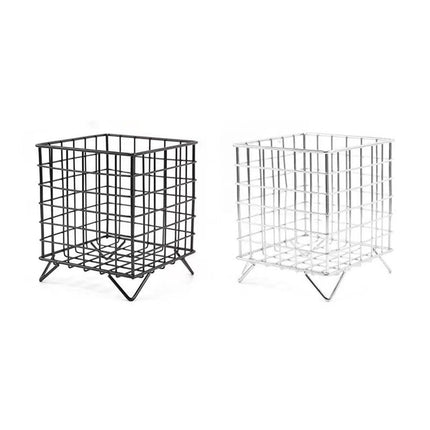 Large Wrought Iron Storage Basket Desktop Organizer Box for Dormitory Cosmetics