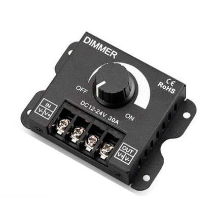 30A 12V-12V Metal Led Switch Dimmer Controller Manual Operation For Strip Light - Aimall