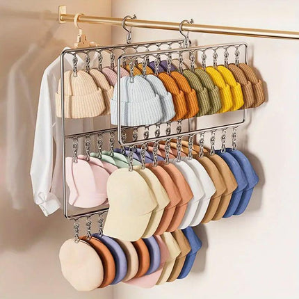 Stainless Steel Drying Rack Multi Function Windproof Underwear Clip Sock Hanger