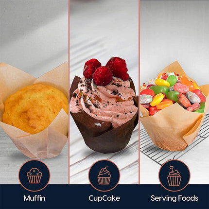 1000PCS Grease-proof Cupcake Liners Muffin Cup Cup Cake Paper Cup Large - Aimall