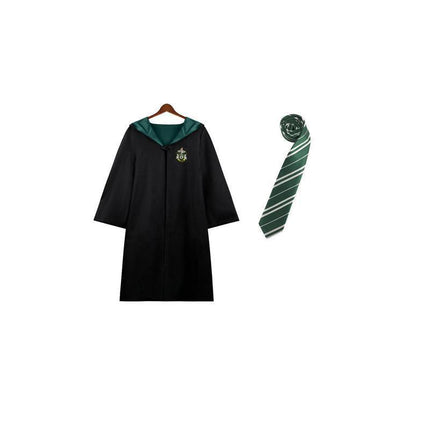 AU Harry Potter Gryffindor Ravenclaw Slytherin Robe Cloak Tie Costume Wand Scarf - Aimall