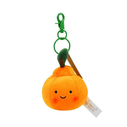 Smile Fruit Vegetable Plush Toys Doll Pendant Keychain Key Ring Bag Decor Kids - Aimall