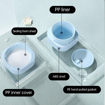 10PCS Square Lightproof Cream Jars Cosmetics Containers Skincare Lotion Makeup Jars
