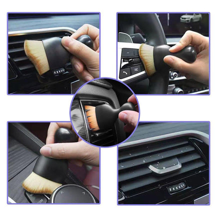 4pcs Car Interior Cleaning Tool Set Crevice Brush Dust Remover for Detailing