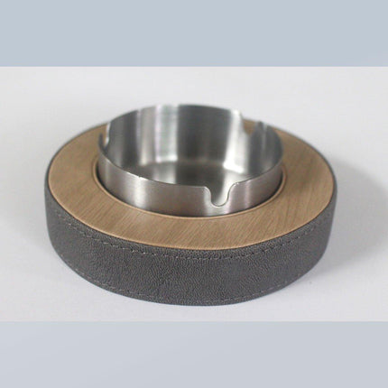 Leather Tissue Box Holder Decorative Storage Box with Ashtray for Hotel Use