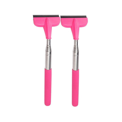 2pcs Retractable Windshield Wiper Set Rear View Mirror Cleaner Car Wiper Blade