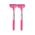 2pcs Retractable Windshield Wiper Set Rear View Mirror Cleaner Car Wiper Blade